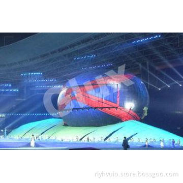 Wind Resistant Large Curved LED Screen Outdoor Advertising